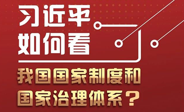 习近平如何看我国国家制度和国家治理体系？