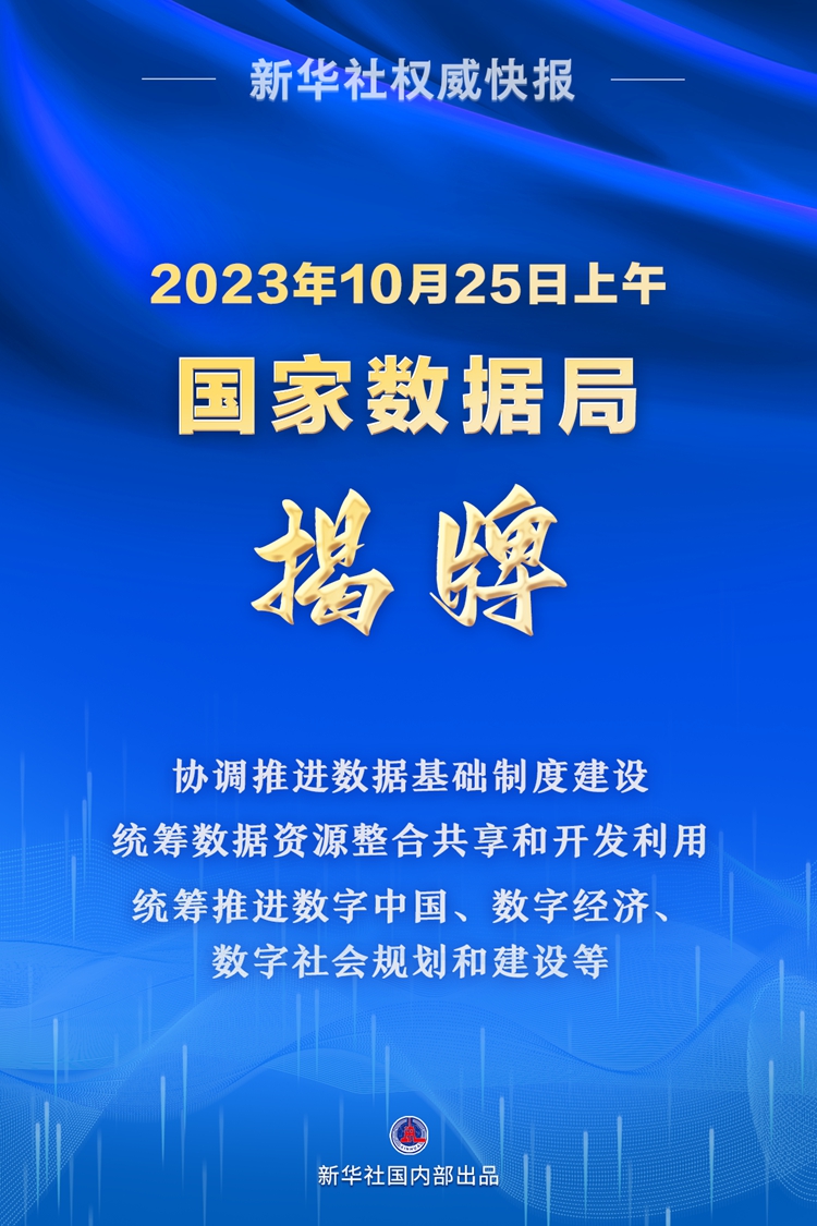 国家数据局揭牌今揭牌.第一健康报道