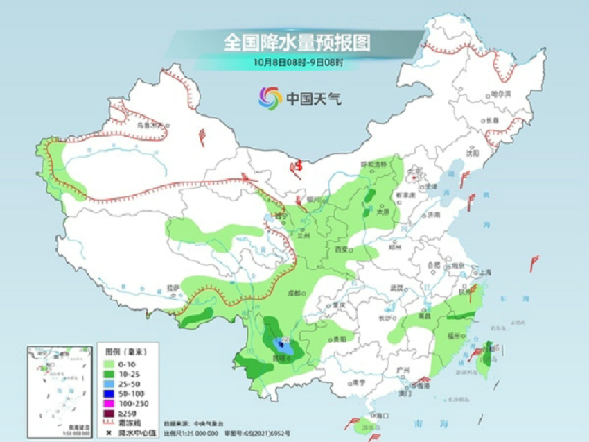 寒露节气开场北方迎新一股弱冷空气 西南地区维持多雨格局
