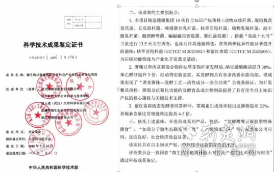 “10株菌种太空育种”项目正式获国家科技成果证书 项目已结硕果